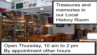 Local History room open Thursday 10-2