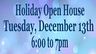 Holiday Open House notice