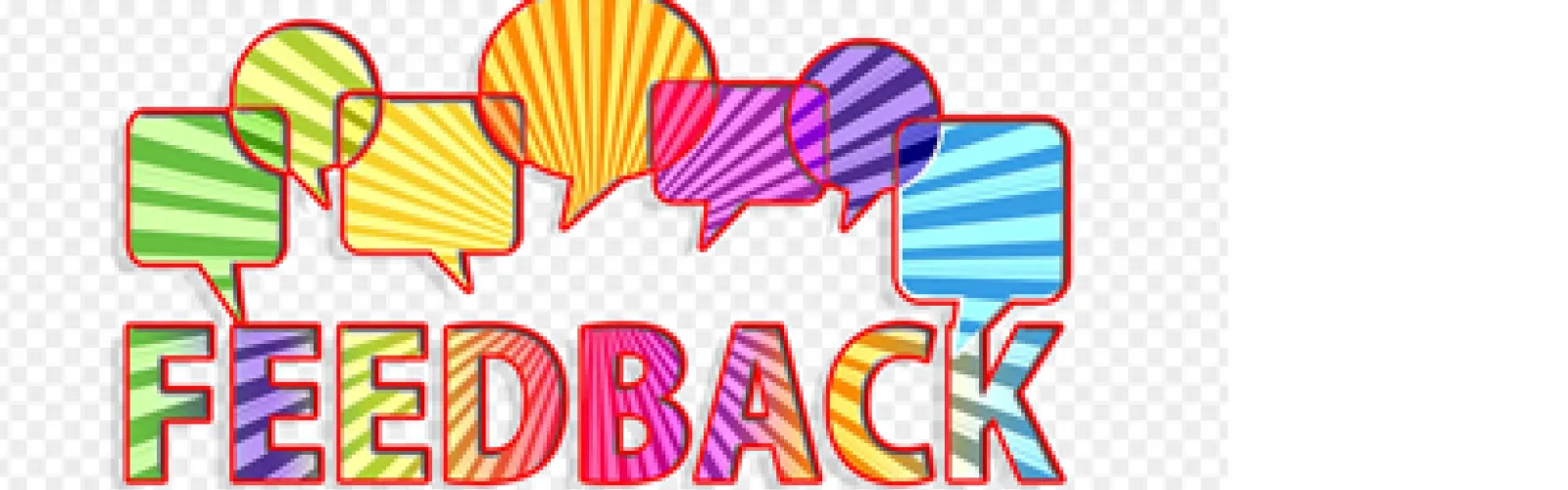 thought bubbles over the work Feedback