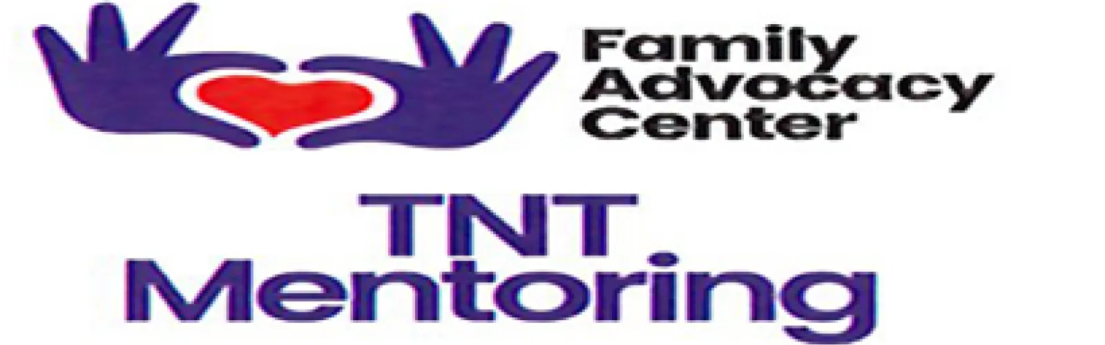 TNT ('Til Next Time) Mentoring logo of hands holding heart