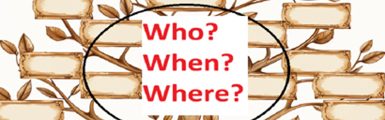 tree section with who? what? where? 