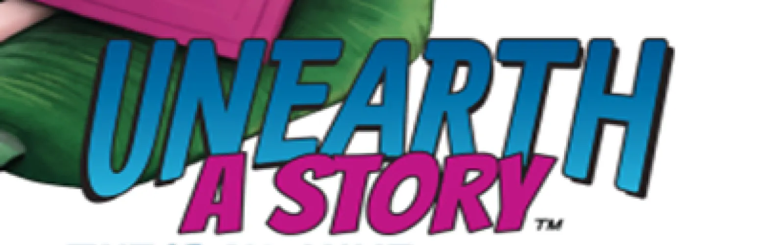 Summer Program logo Unearth a Story over dino foot